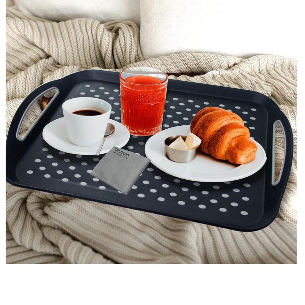 Nonslip Serving Trays with Handles